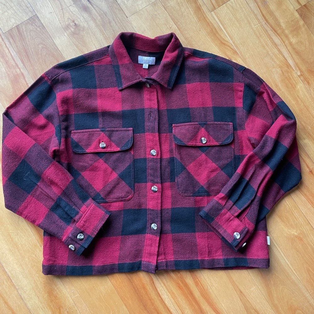 Brixton womens Bowery Cropped Flannel